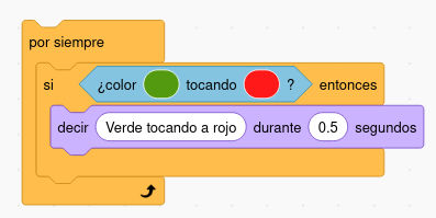 bloque tocando color con color