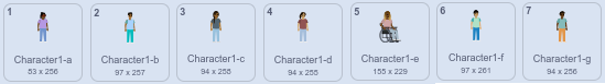 Personas en diferentes disfraces de un objeto en Scratch