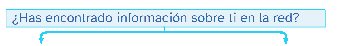 ¿Has encontrado información sobre ti en la red?