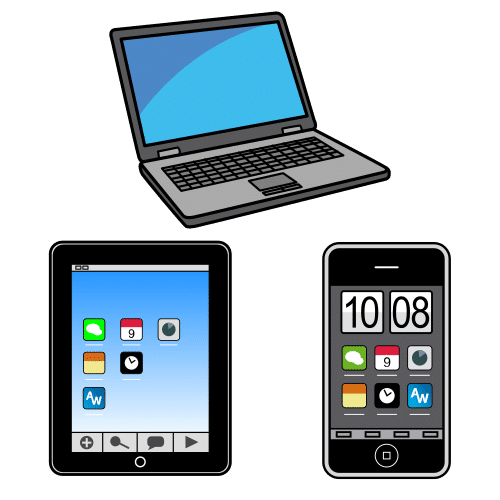 Dispositivos digitales: ordenador, tablet y teléfono móvil