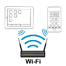 Pictograma de red Wi-Fi