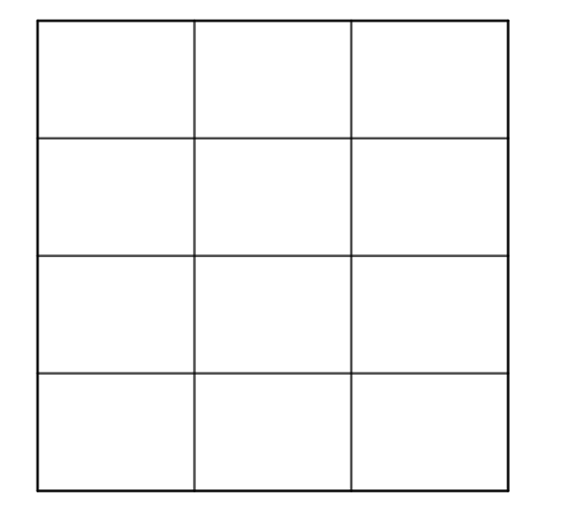 Cuadrado de rectángulos