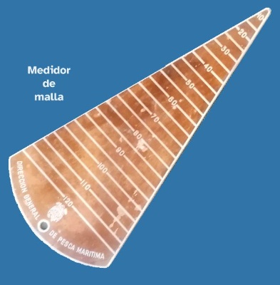 Herramienta para medir el ancho de las mallas Herramienta para medir el ancho de las mallas