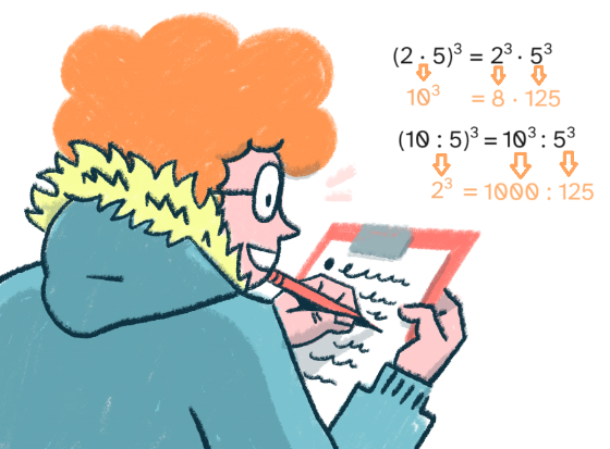 Personaje escribiendo