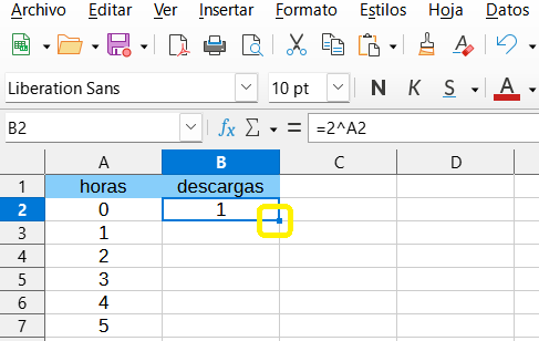Datos en la hoja de cálculo-3