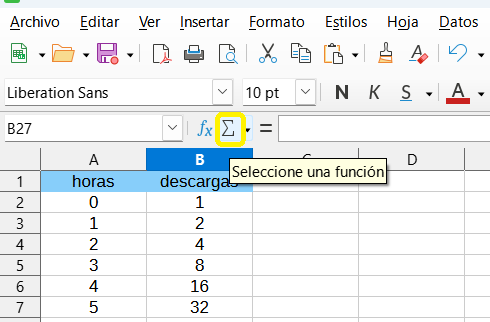 Datos en la hoja de cálculo -4