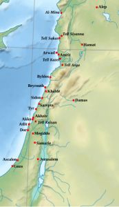 Mapa ciudades fenicias