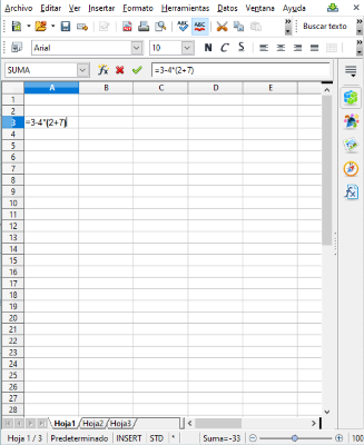 Captura LibreOffice Calc