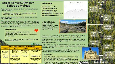 Folleto ruta Agua Santas, Armea y Baños de Molga