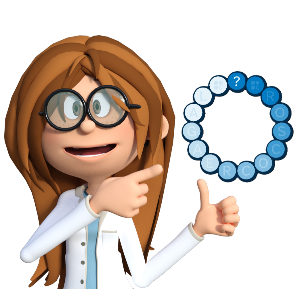 Personaje mujer científica modificada