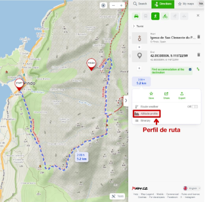 Perfil de ruta