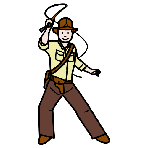 aventurero Pictograma que muestra a un aventurero