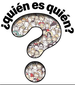 Imagen que muestra una interrogación sobre quién es quién
