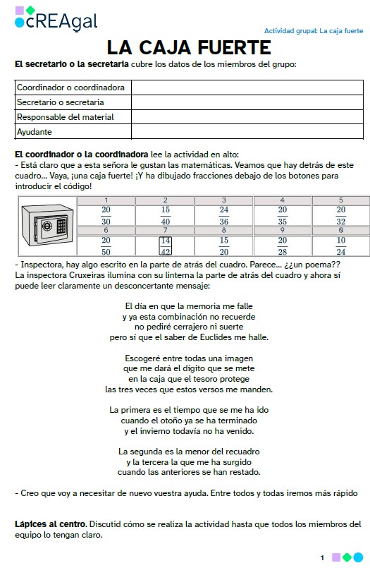 La imagen muestra la portada del documento caja fuerte