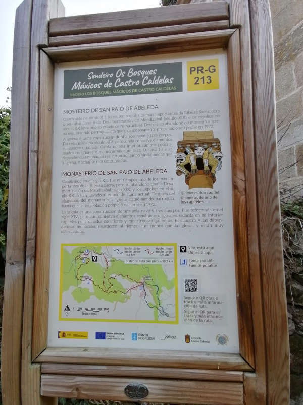 Panel del Monasterio de San Paio de Abeleda Panel del Monasterio de San Paio de Abeleda