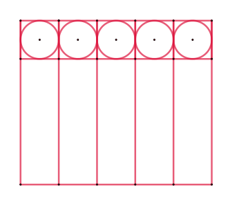Enrejado de círculos