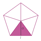 Polígono regular Polígono regular con triángulo interior