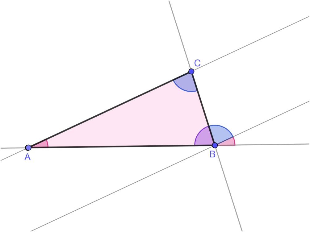 Suma ángulos de triángulo