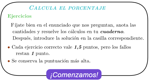 Actividad de geogebra Porcentajes