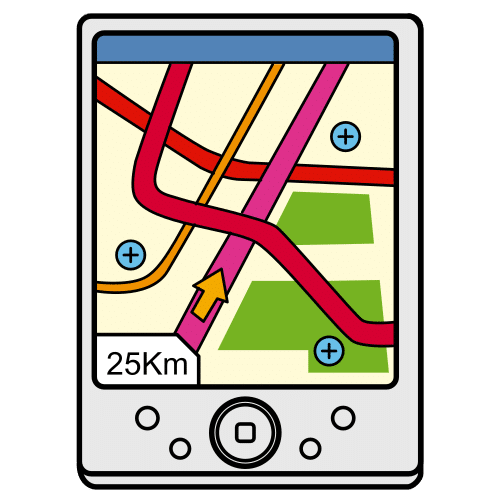 Gps Imagen no relevante para la comprensión del texto. Aparece un pictograma de un dibujo de un gps