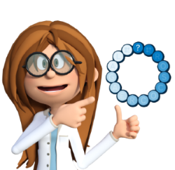 Imagen no relevante para la comprensión del texto. El pictograma muestra una mujer científica