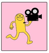 Imagen no relevante para la comprensión del texto. Muñeco amarillo con una cámara en la mano