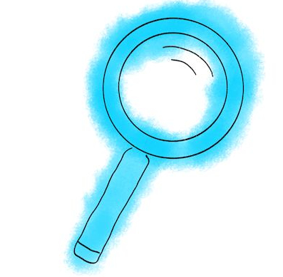 Ilustración dunha lupa