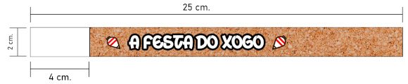 Pulseira de exemplo coas medidas