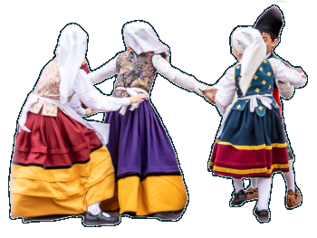 Nenos e nenas bailando