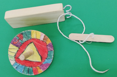 Fotografía dunha buxaina co lanzador