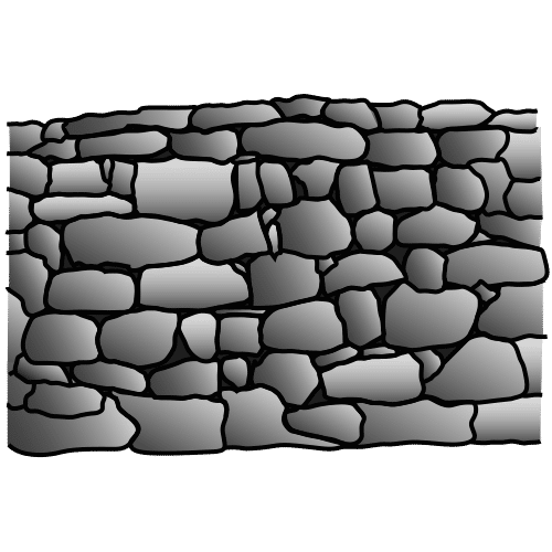 Debuco dun muro de pedras