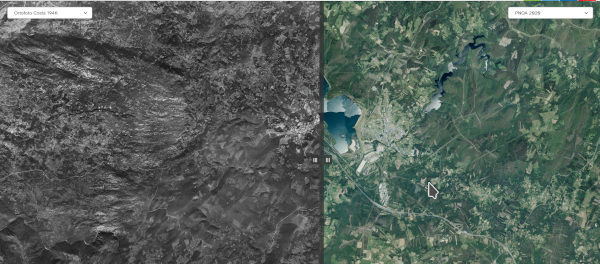 Comparador de mapas captura do visor comparador