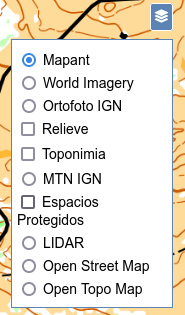 Características do mapa Captura xanela de cconfiguración do mapa en Mapant