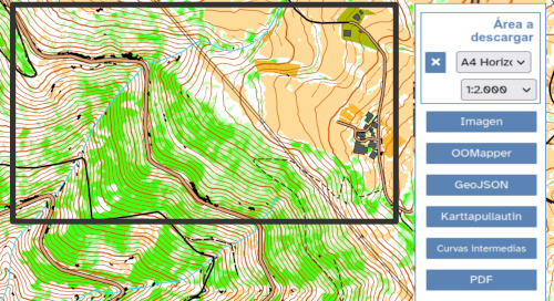 Exportar mapa con Mapant xanela de exportación en Mapant
