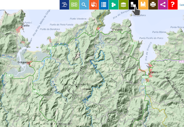Captura dun visor de mapas dixitais