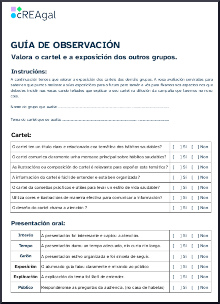 Guía de observación para as exposicións