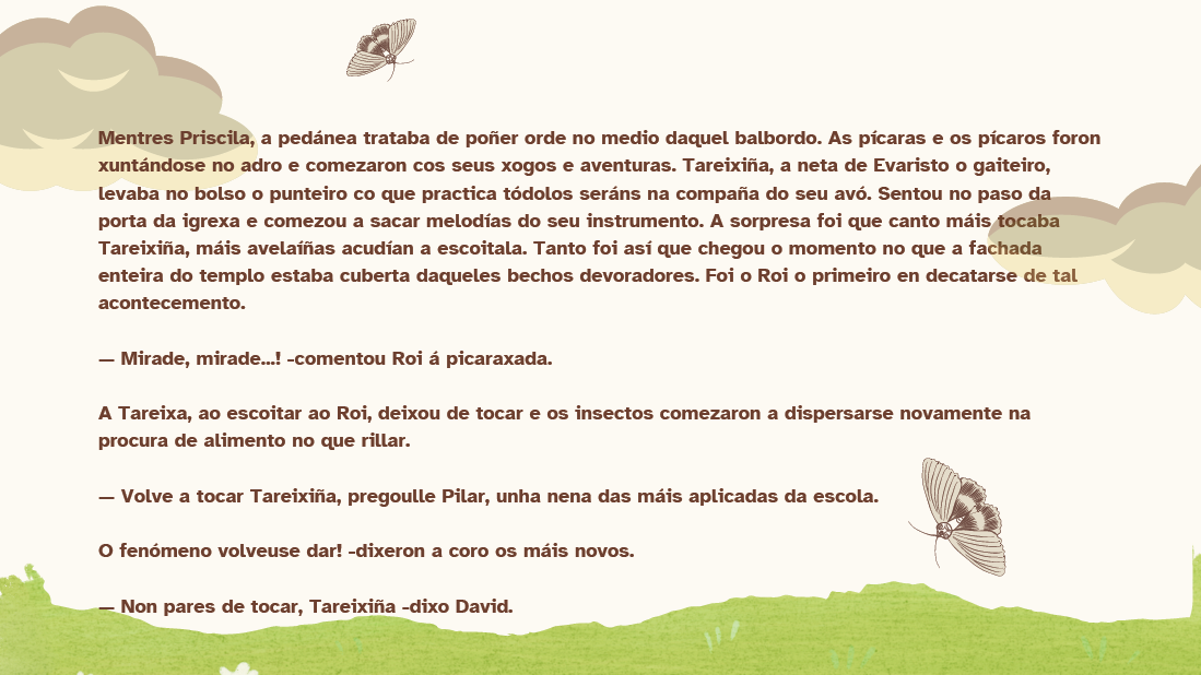 Páxina 4 do conto A gaiteira de Lindín