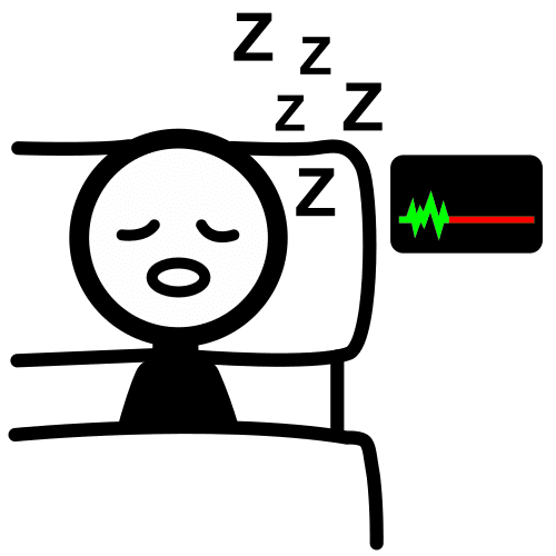 sindrome da apnea do sono persoa controlando sono con dispositivo