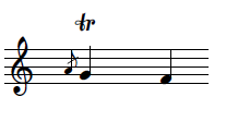 apoiatura la, sol con tr