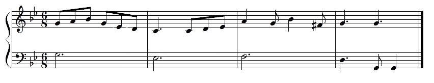 partitura escoita o audio
