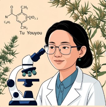 Icono da científica chinesa Tu Youyou