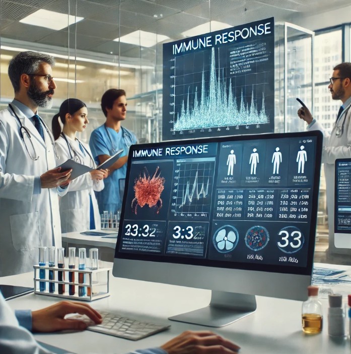 Ilustración dun equipo de investigación