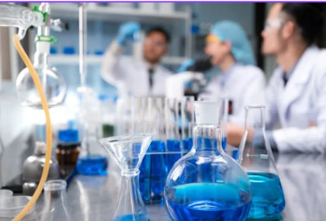 Imaxe realista dun laboratorio de análise