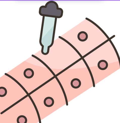 ilustración dunha proba de alerxias