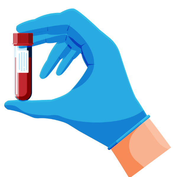 ilustración dunha mostra de sangue