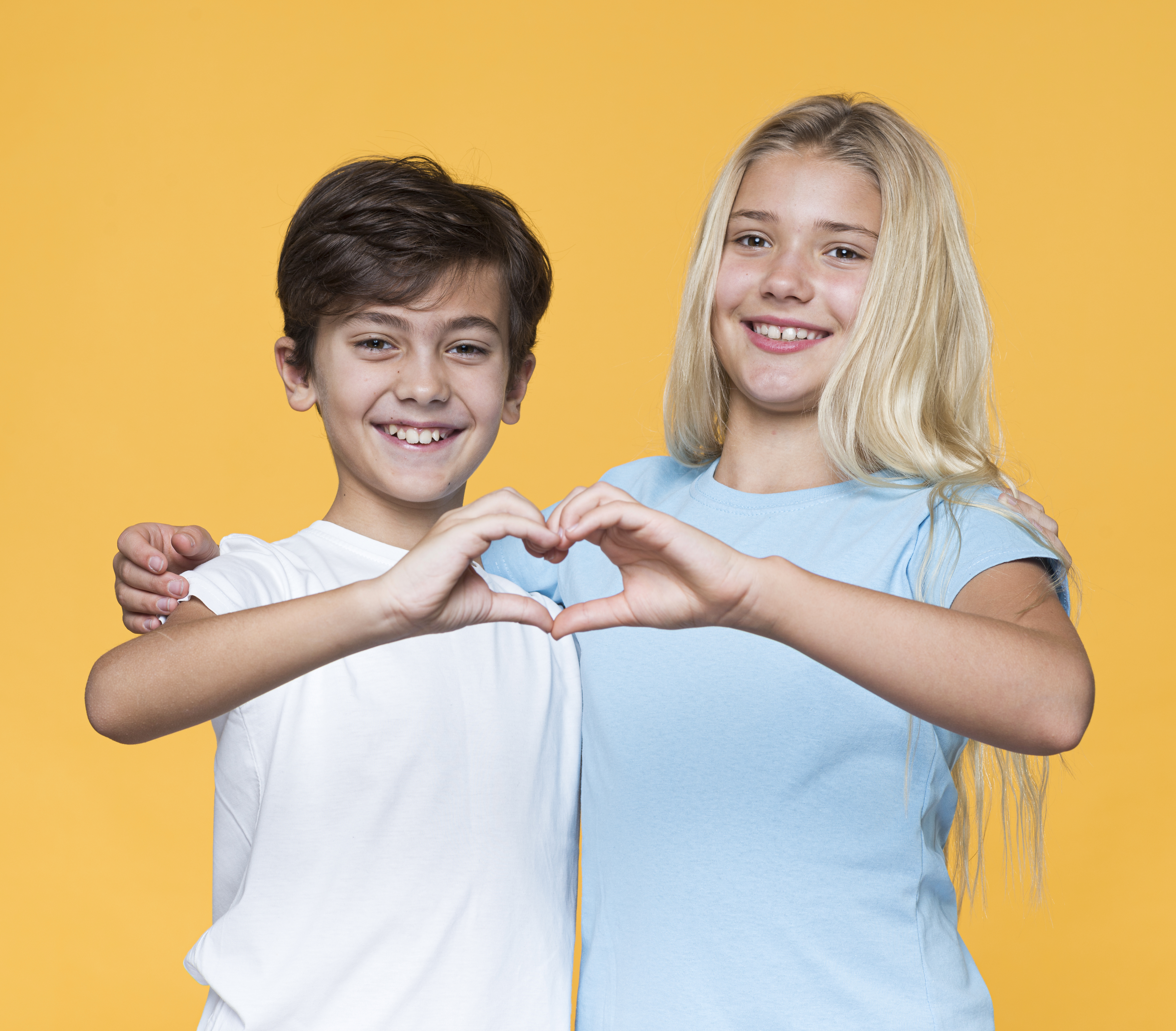 Two children together.