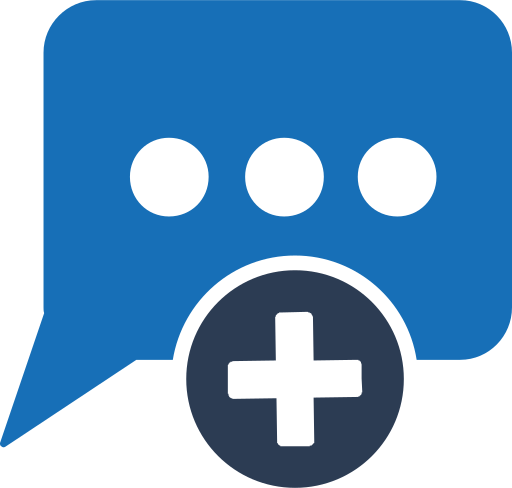 Blue Message Icon