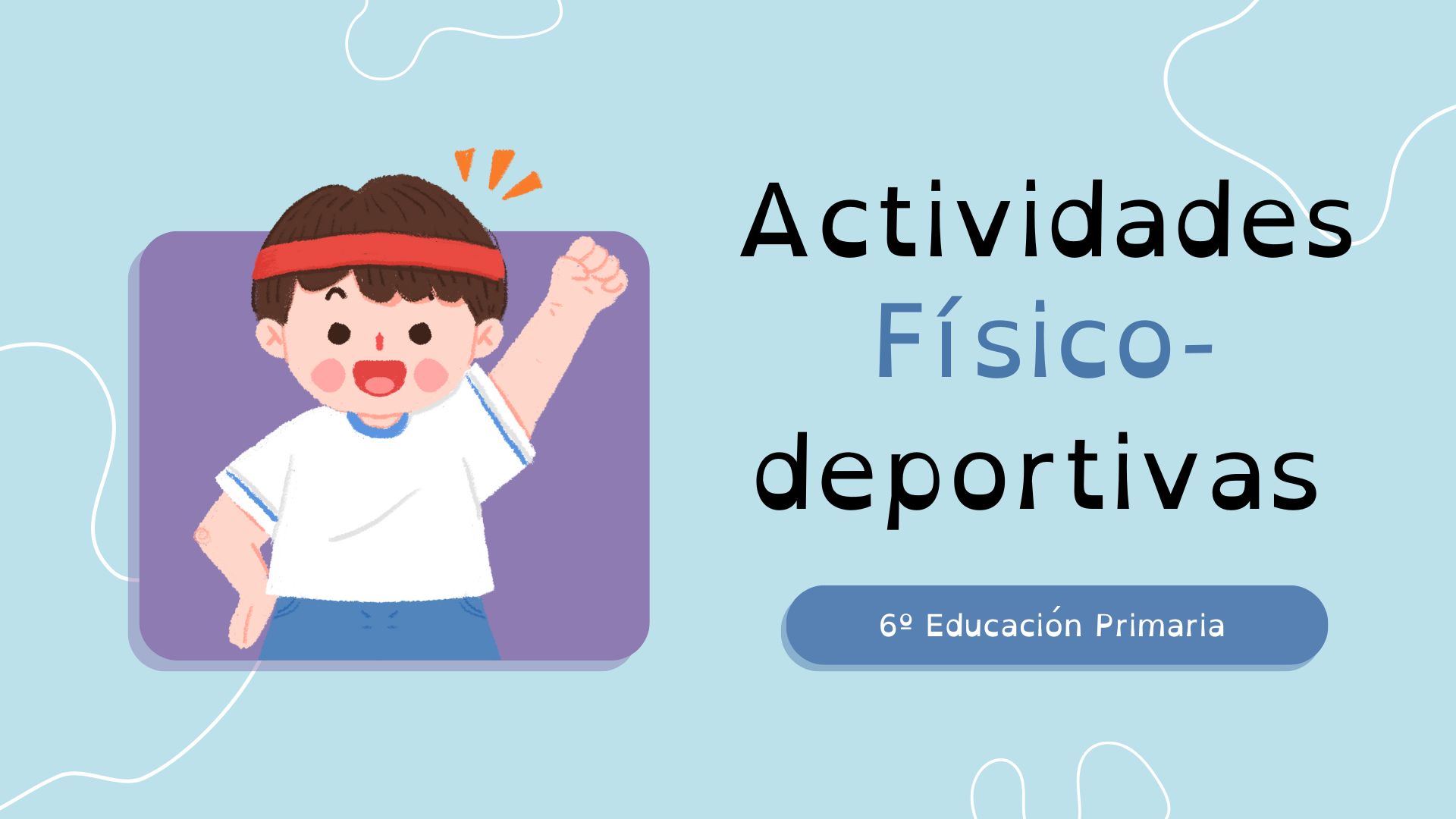 Portada do vídeo actividades físico-deportivas