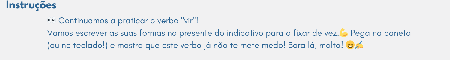 Instruções