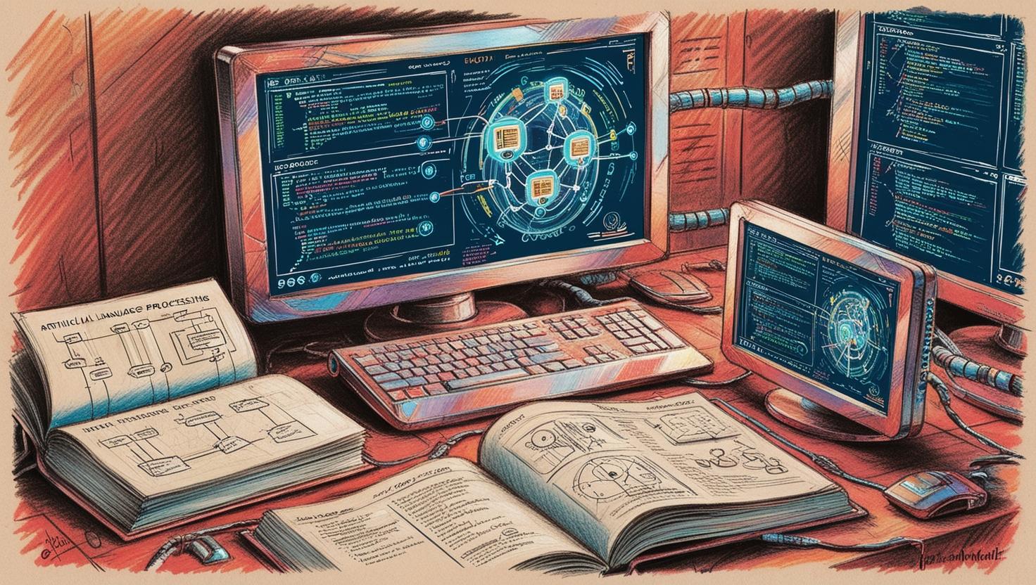 Ilustración da multimodalidade da IA